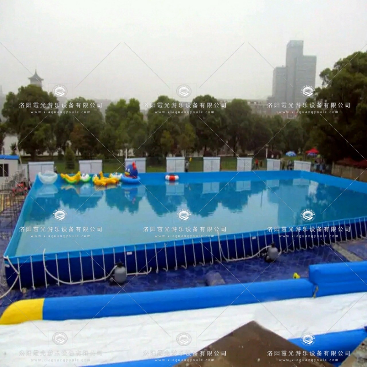 青岛室外支架游泳池
